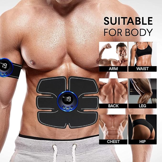 EMS abdominal muscle stimulator trainer